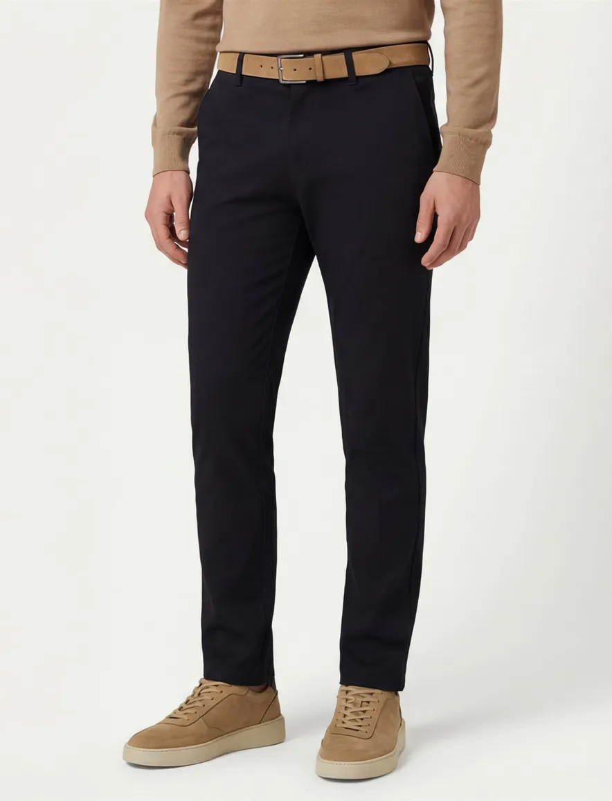 Meyer Rio chino katoen zwart