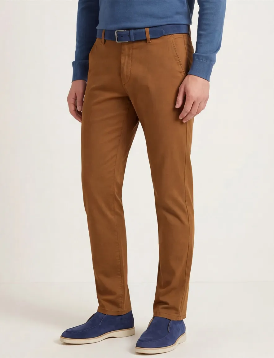 Meyer Rio chino katoen camel