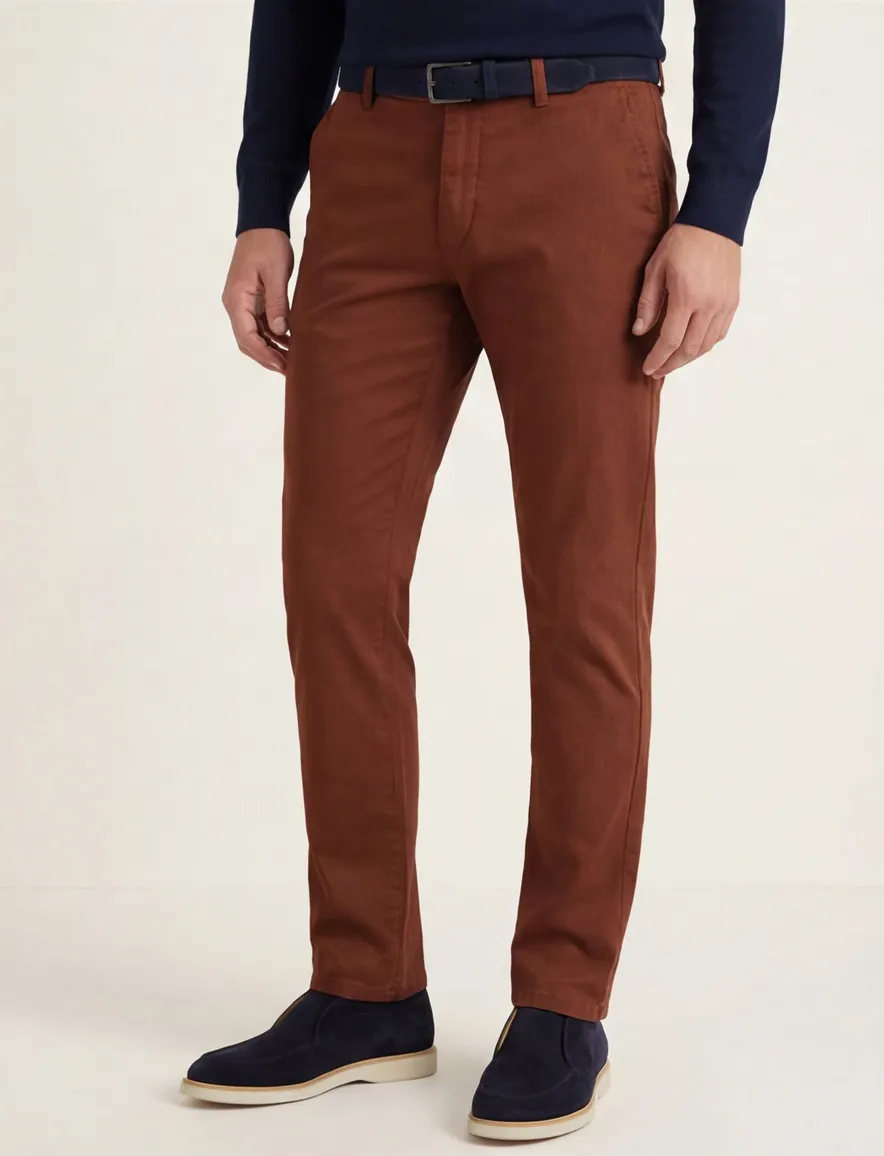 Chino Meyer Rio bruin katoen