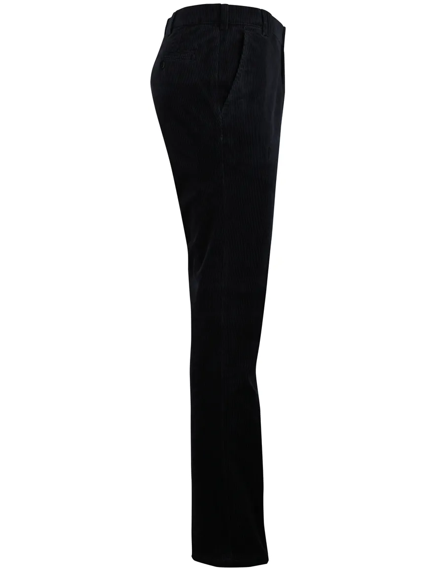 Meyer Rio corduroy chino donkerblauw katoen