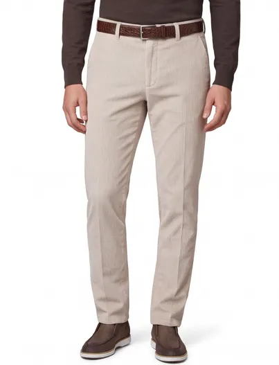 Meyer Meyer Rio corduroy chino beige katoen