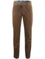 Katoenen corduroy chino Meyer bruin
