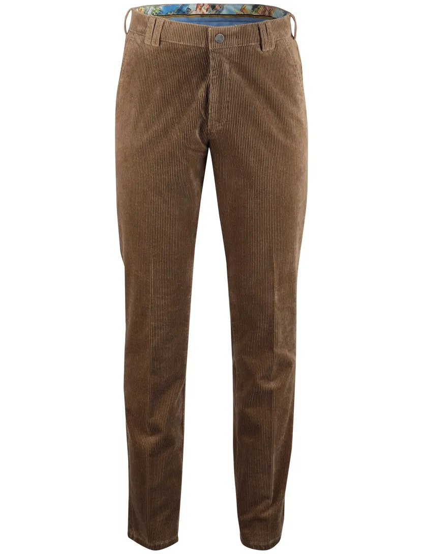Meyer corduroy chino bruin katoen