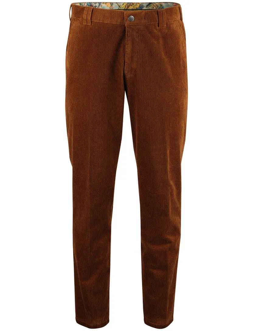 Corduroy chino Meyer Rio bruin katoen