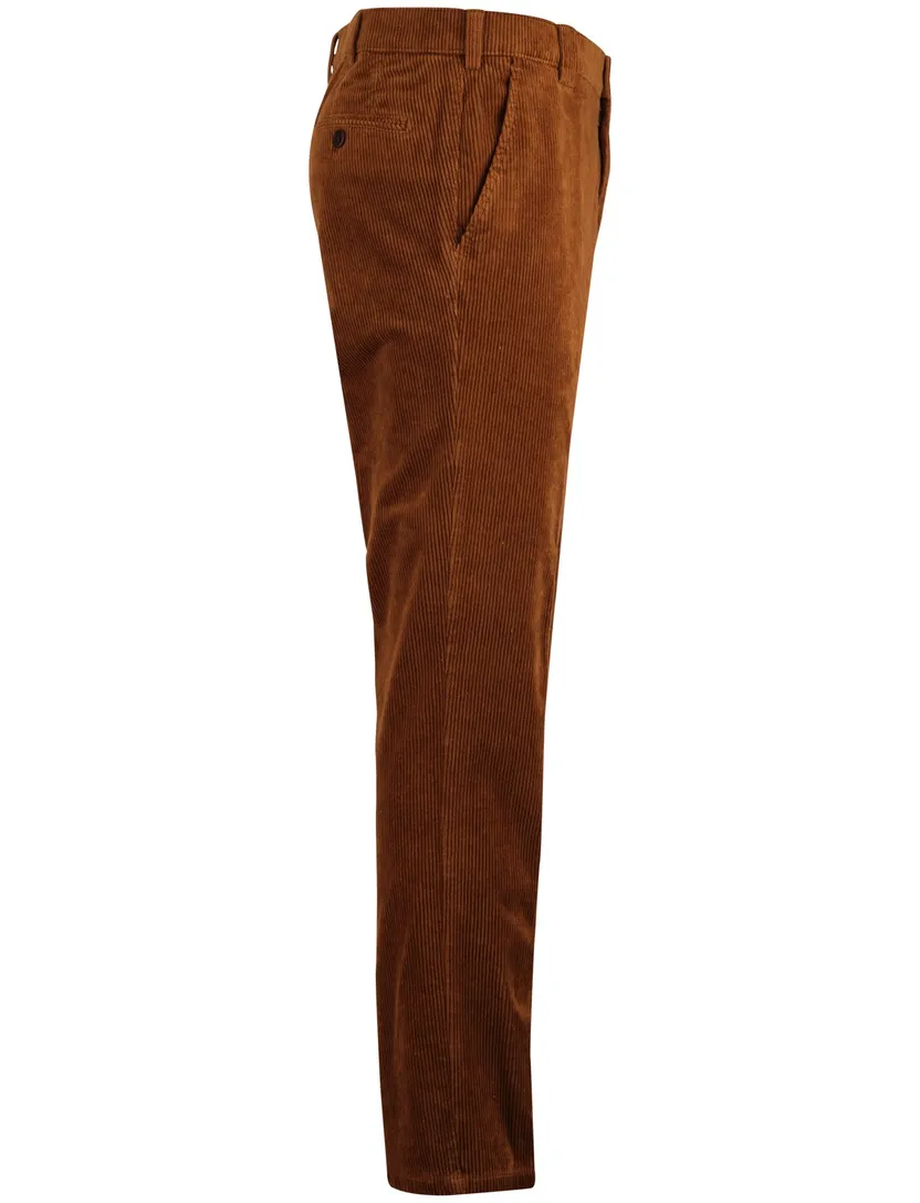 Corduroy chino Meyer Rio bruin katoen