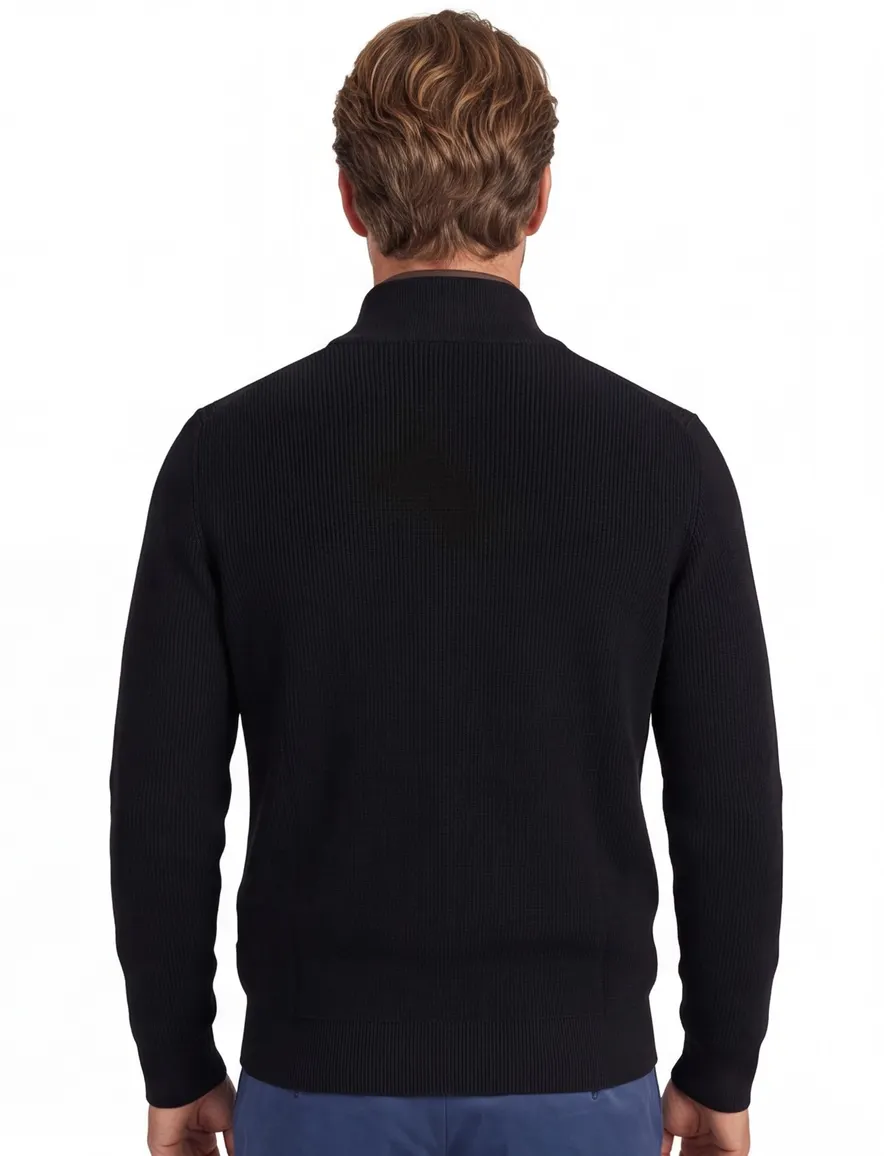 State of Art half zip trui gebreid navy