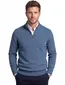 State of Art half zip trui blauw normale fit