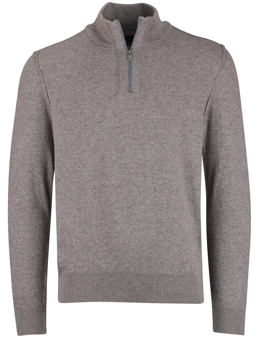 State of Art half zip trui beige normale fit