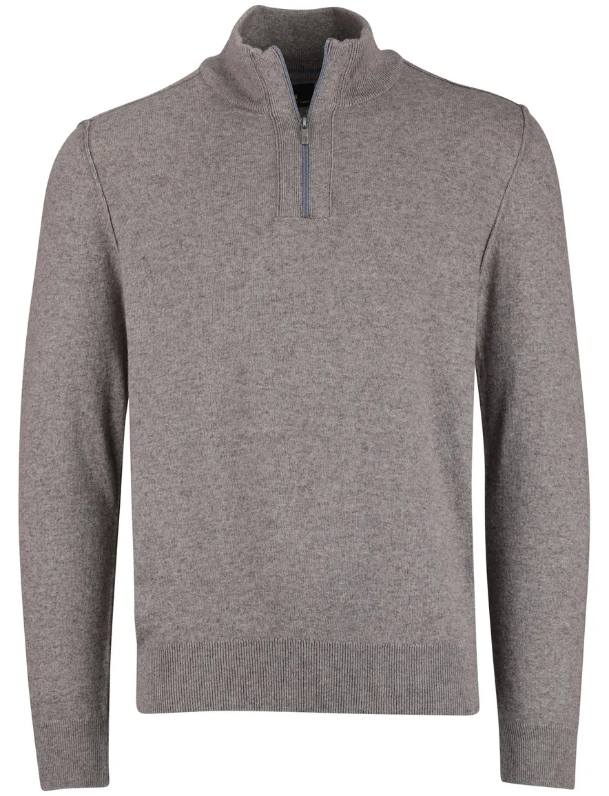 State of Art half zip trui beige normale fit
