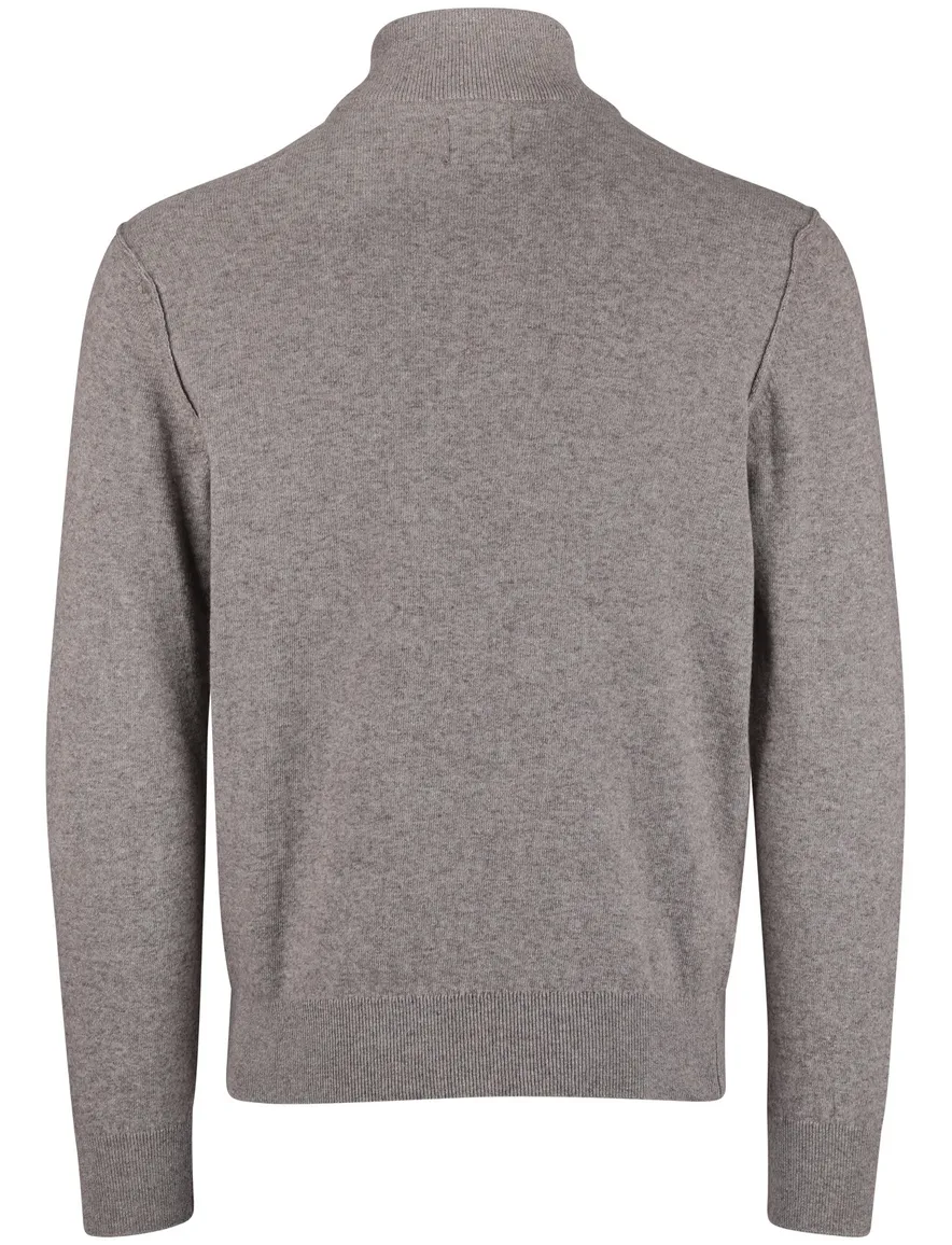 State of Art half zip trui grijs normale fit