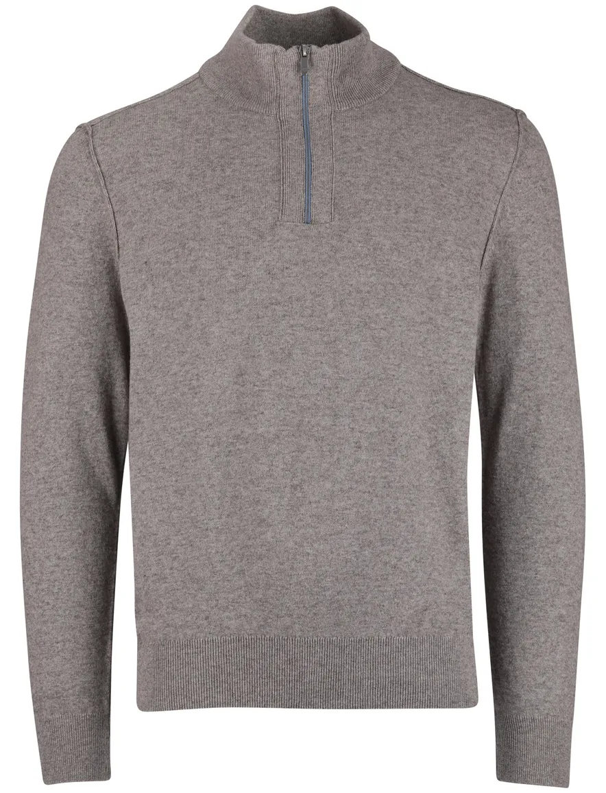 State of Art half zip trui beige normale fit