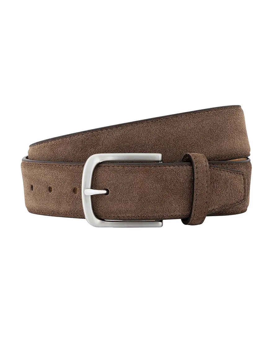 Lindenmann riem leer bruin
