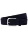 Lindenmann riem suède donkerblauw