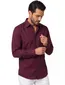 Eterna Modern fit Overhemd rood effen katoen strijkvrij