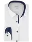 Overhemd Eterna Slim Fit wit katoen strijkvrij