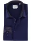 Eterna overhemd ml 5 donkerblauw strijkvrij
