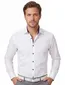Eterna Modern fit Overhemd wit donkere knoop effen strijkvrij
