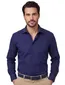 Eterna overhemd ml 5 donkerblauw strijkvrij modern fit borstzak
