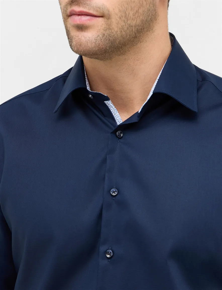 Eterna overhemd Modern fit donkerblauw