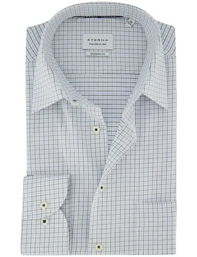 Eterna Overhemd Eterna Modern Fit met borstzak katoen