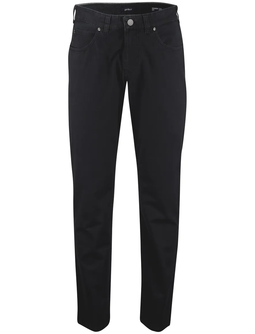 Gardeur modern fit broek mid rise navy