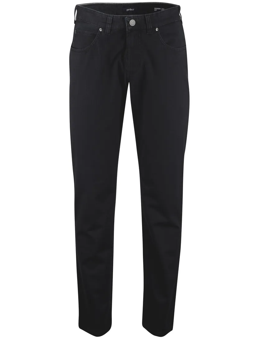 Katoenen Gardeur 5-pocket broek donkerblauw