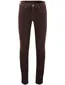 Effen corduroy Gardeur 5-pocket broek bruin