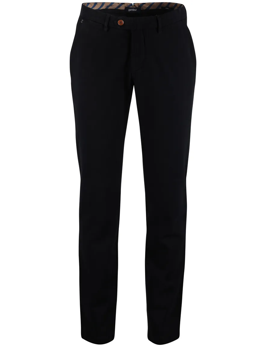 Gardeur pantalon slim fit katoen donkerblauw