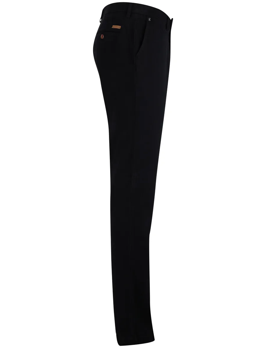 Gardeur pantalon slim fit katoen donkerblauw