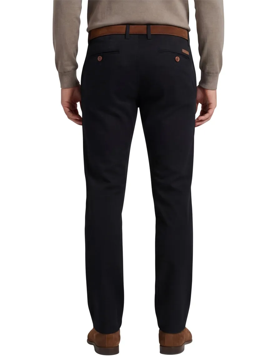 Gardeur pantalon slim fit katoen donkerblauw