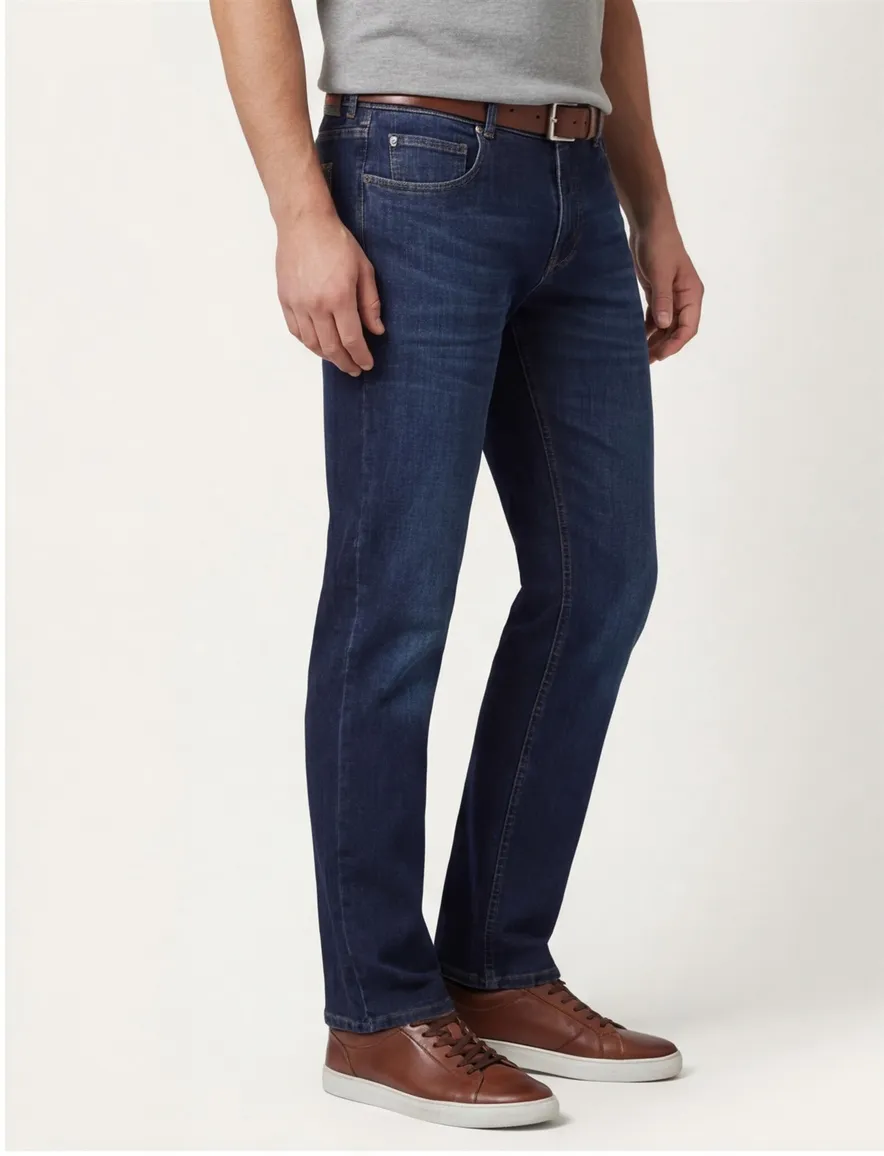 Gardeur modern fit jeans mid rise blauw