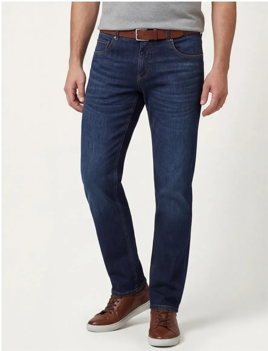 Gardeur modern fit jeans mid rise blauw