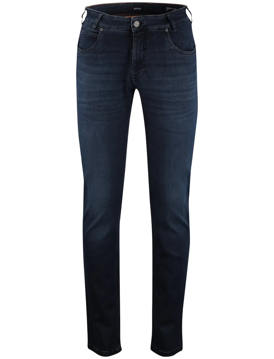 Gardeur modern fit jeans mid rise blauw