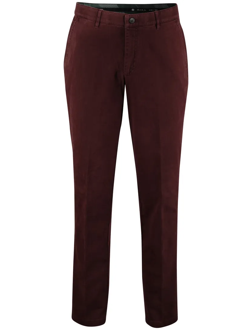 Chino katoen M.E.N.S aubergine