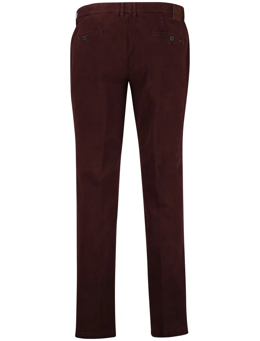 Katoenen M.E.N.S chino aubergine katoen