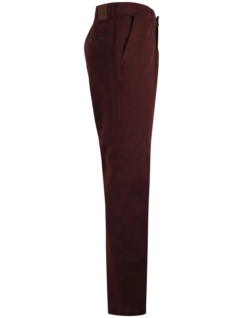 Chino katoen M.E.N.S aubergine