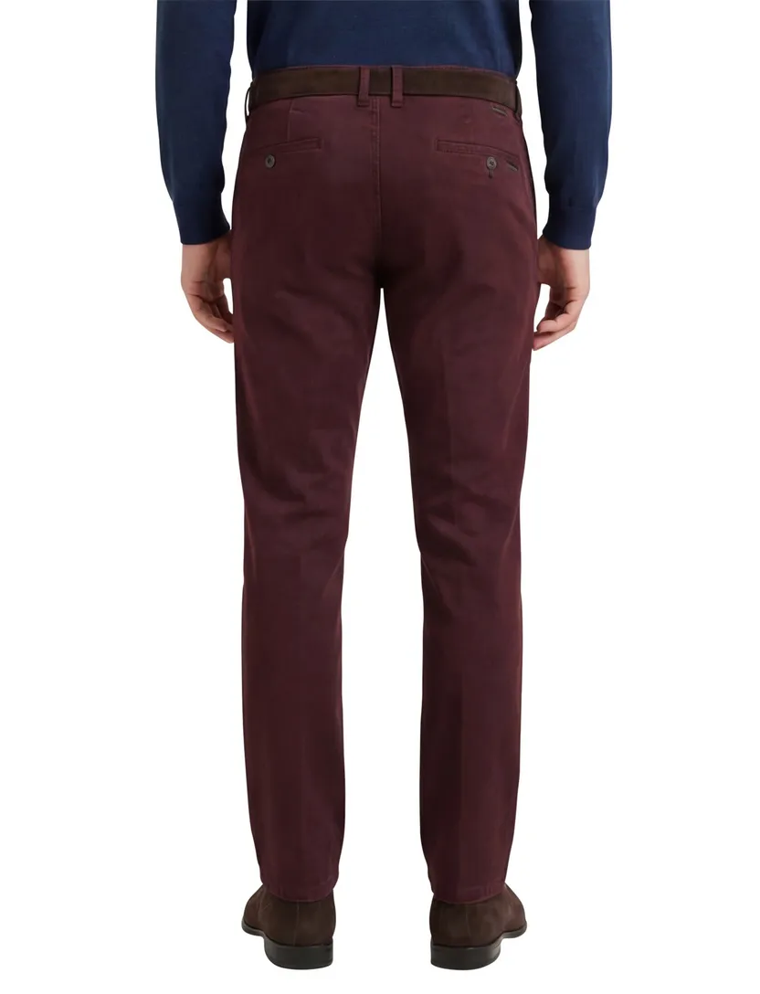 Chino katoen M.E.N.S aubergine