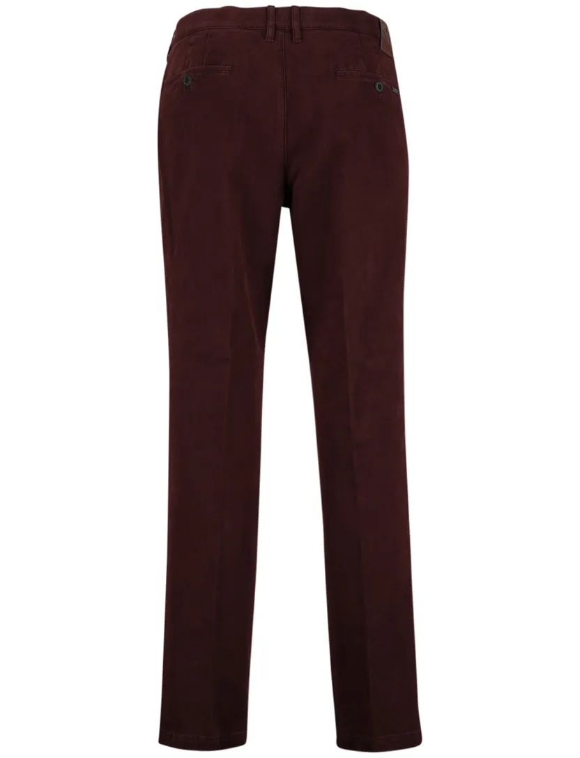 katoenen broek M.E.N.S. aubergine