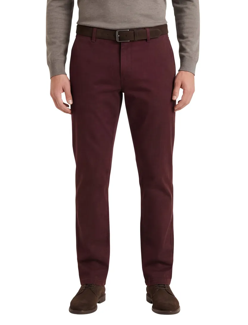 katoenen broek M.E.N.S. aubergine
