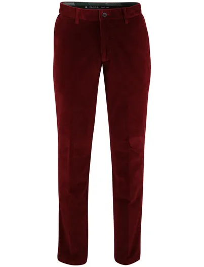 M.E.N.S. M.E.N.S. Madison broek rood corduroy 5-pocket