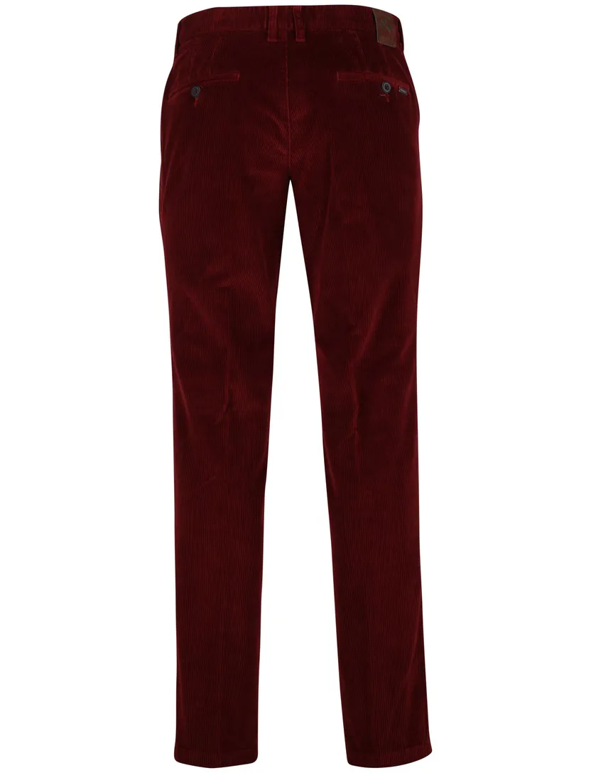 M.E.N.S. Madison broek rood corduroy 5-pocket