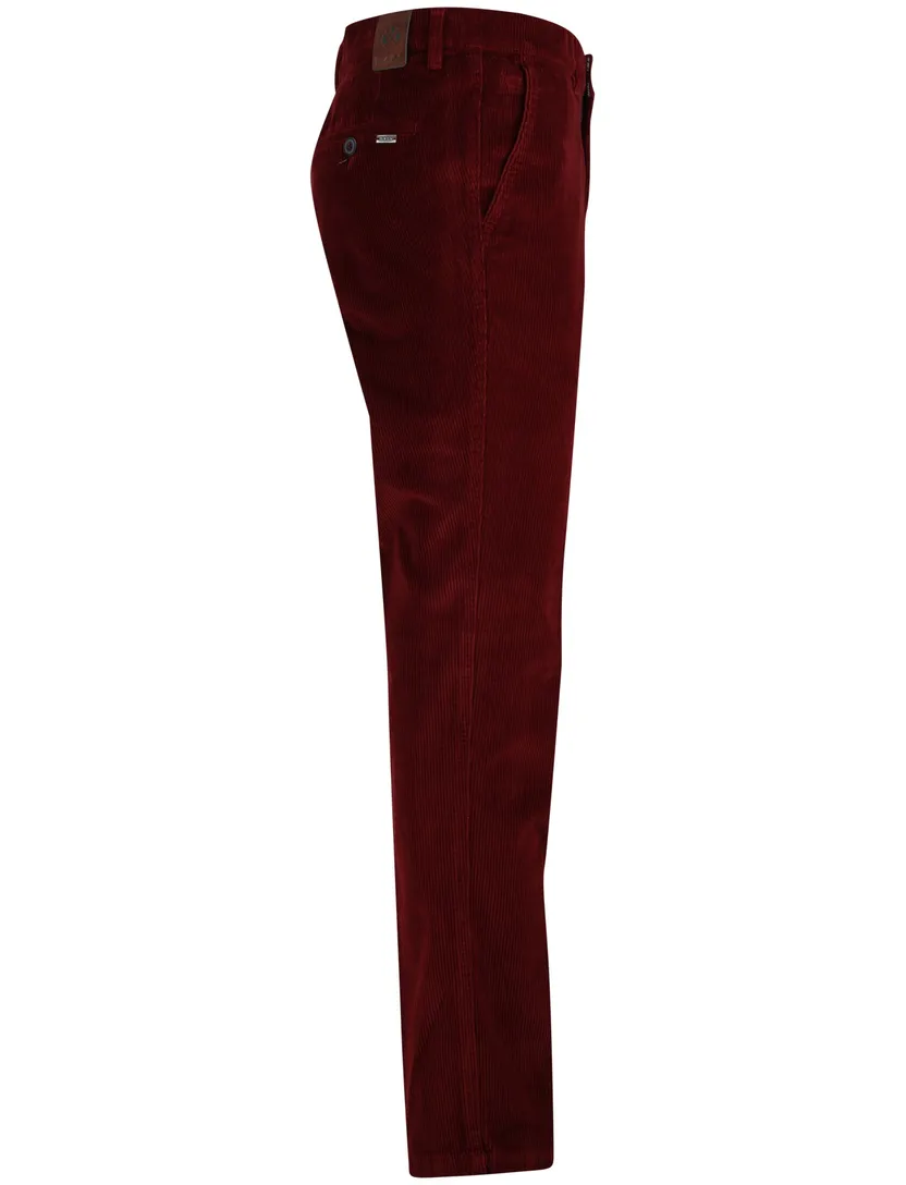 M.E.N.S. Madison broek rood corduroy 5-pocket
