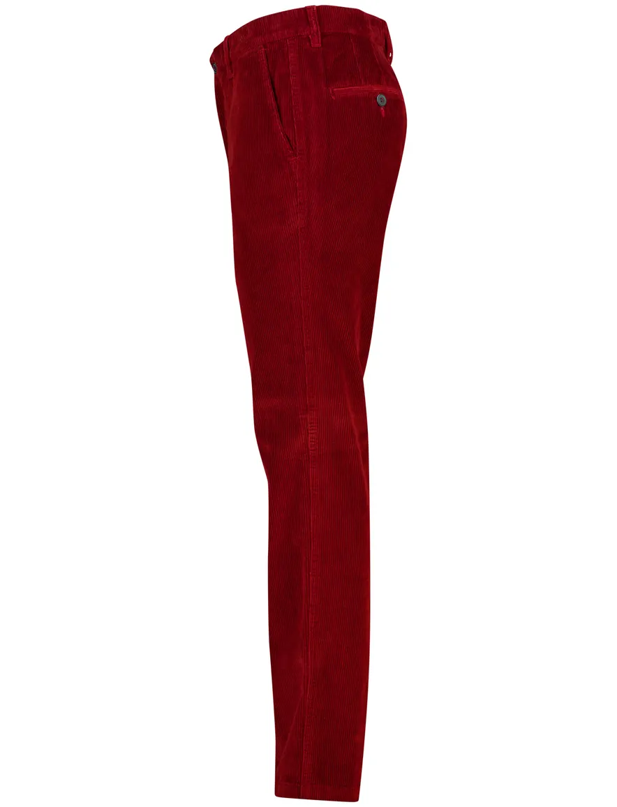 M.E.N.S. Madison chino rood met rib