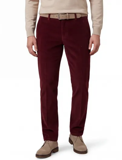 M.E.N.S. katoenen broek M.E.N.S. bordeaux