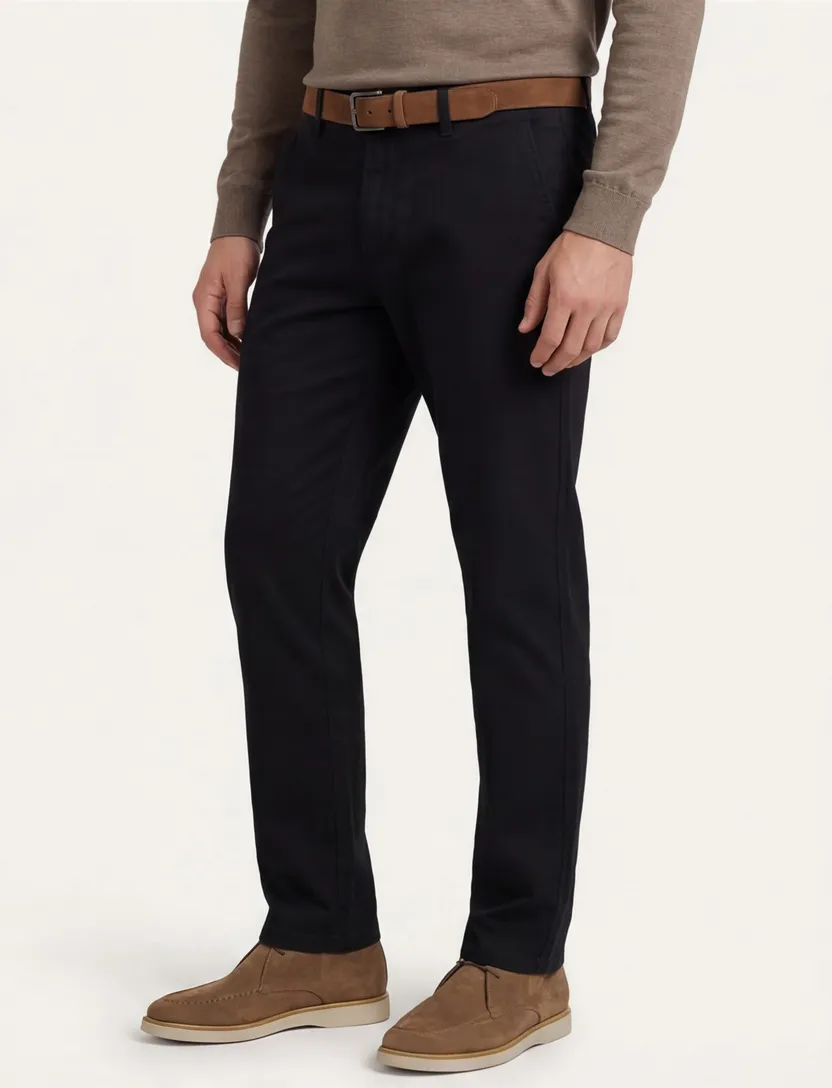 M.E.N.S chino katoen zwart