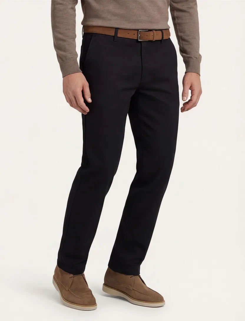 M.E.N.S chino katoen zwart