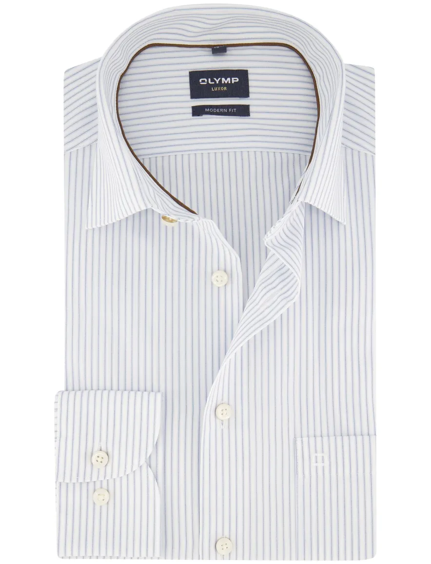 Overhemd Olymp lichtblauw Shirt dress ml 5