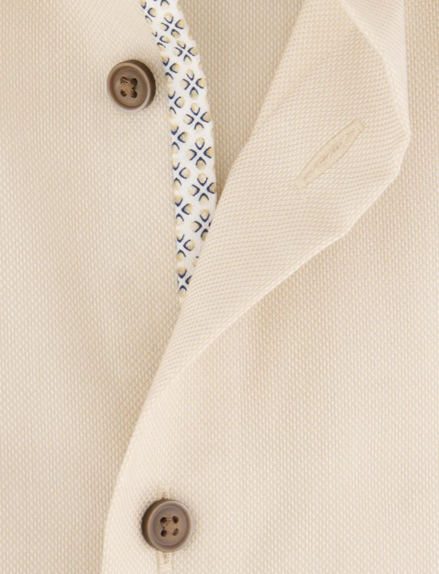 Olymp overhemd beige effen