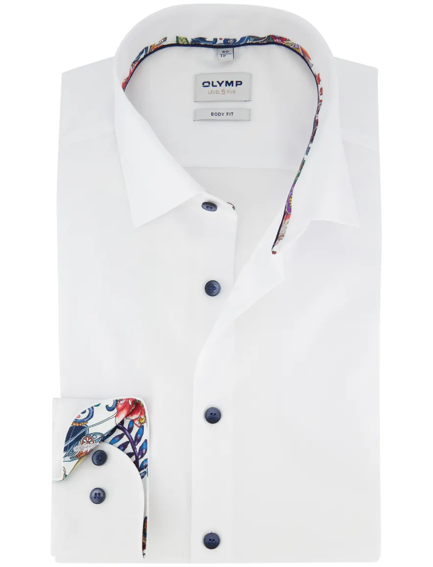 Olymp overhemd ml 5 wit