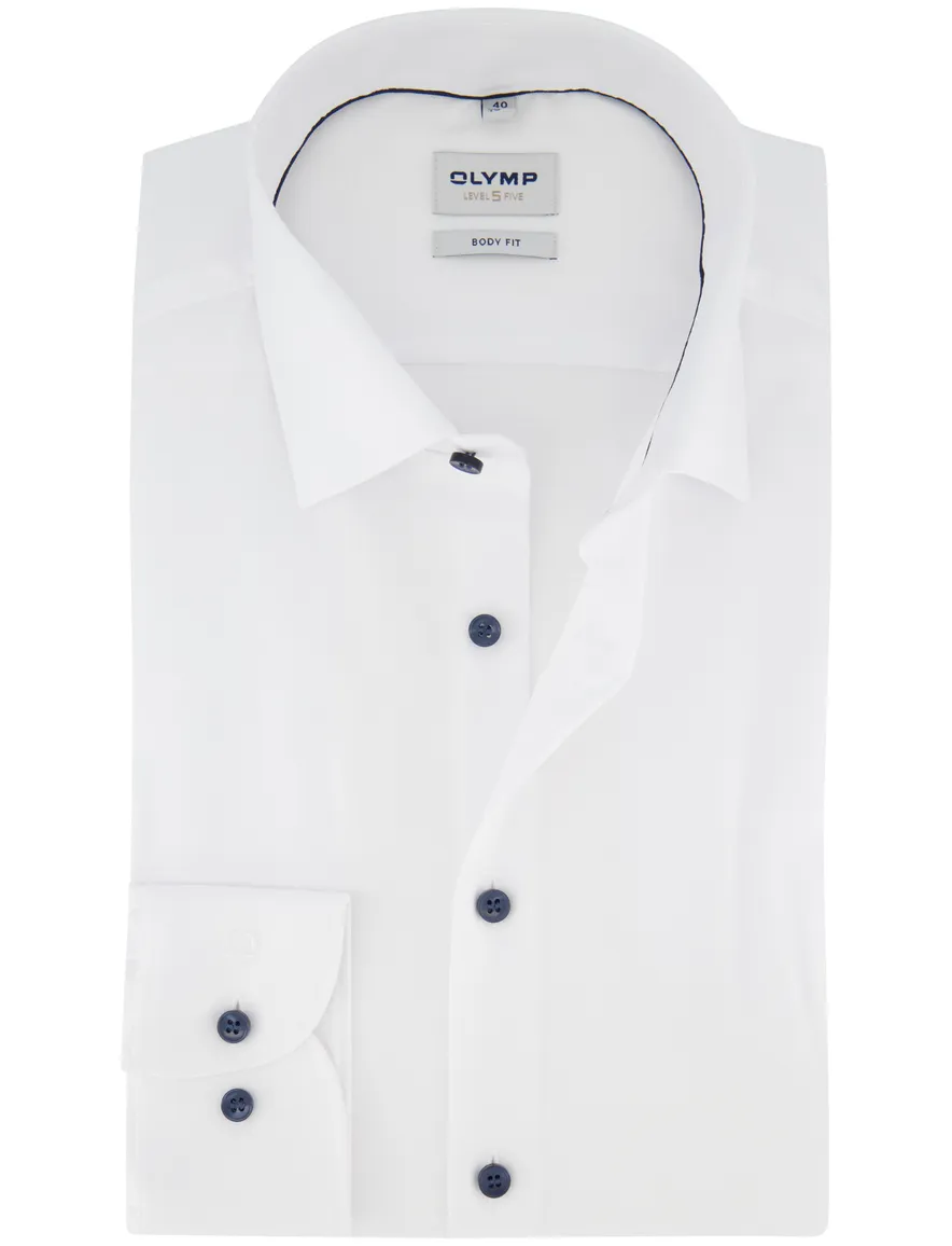 Olymp overhemd ml 5 wit